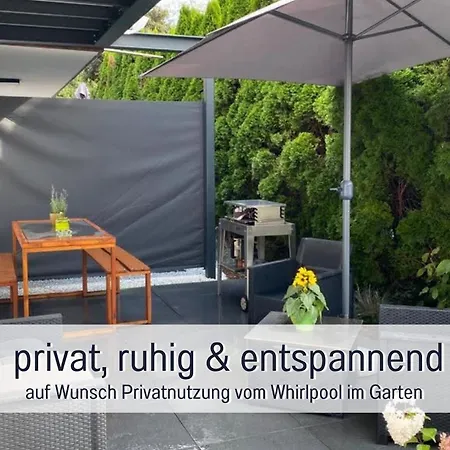 Olive - Ruhe & Entspannung In 2-zi-fewo Mit Garten-whirlpool, Terrasse & Hund Willkommen By Ferienwohnenamsee アパート ユーバーリンゲン