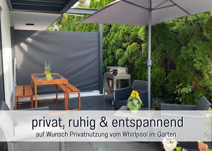 Olive - Ruhe & Entspannung In 2-zi-fewo Mit Garten-whirlpool, Terrasse & Hund Willkommen By Ferienwohnenamsee Апартаменты Иберлинген