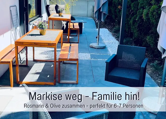 Olive - Ruhe & Entspannung In 2-zi-fewo Mit Garten-whirlpool, Terrasse & Hund Willkommen By Ferienwohnenamsee *