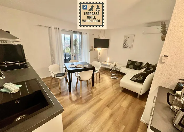 Olive - Ruhe & Entspannung In 2-zi-fewo Mit Garten-whirlpool, Terrasse & Hund Willkommen By Ferienwohnenamsee Иберлинген